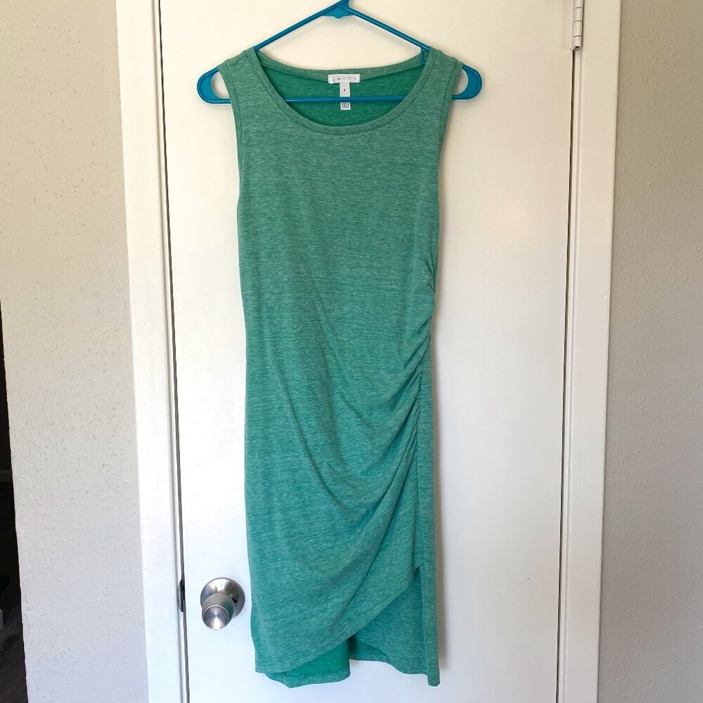 Leith Heather Green Fitted Athleisure Dress
